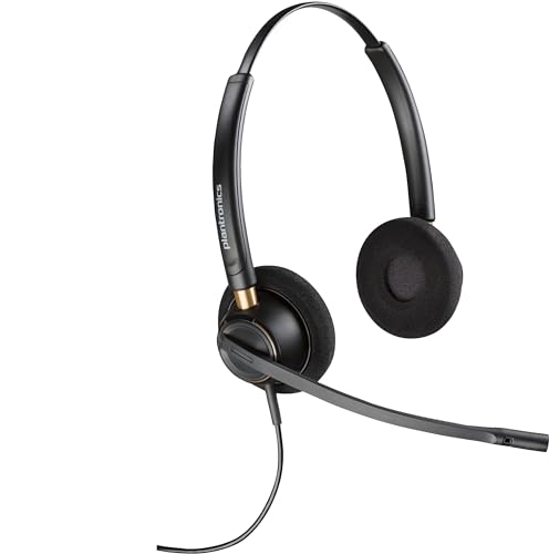 HP Poly EncorePro 520D with Quick Disconnect Binaural Digital Headset TAA Avec fil Arceau Appels/Musique Noir