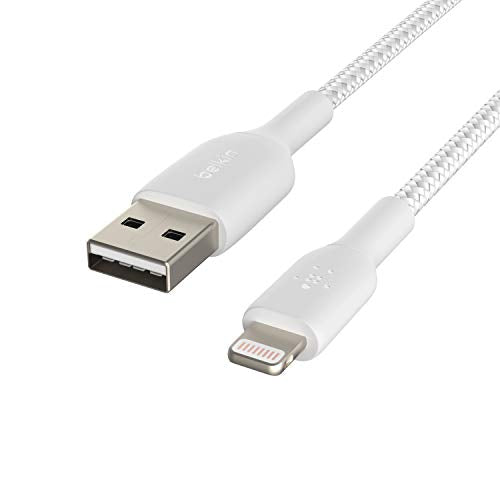 BELKIN BOOST CHARGE USB-A to Lightning Cable Braided 3M White
