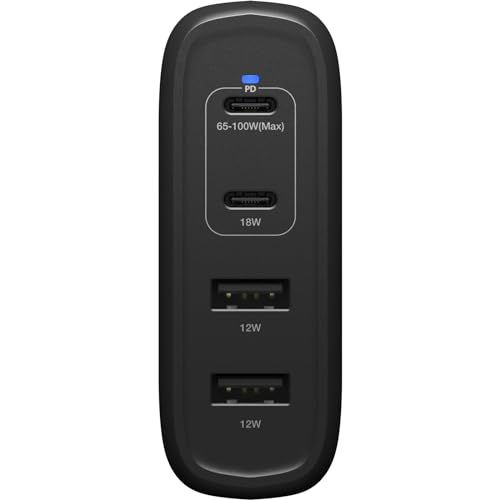 EUWallCharger100WGaN2XUSBC+2XUSBAUSBPD