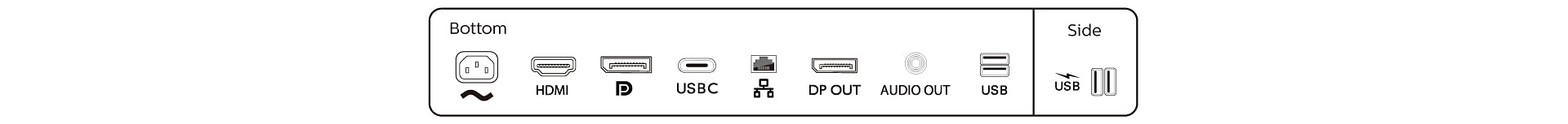 PHILIPS 243B1/00 FHD, 23.8p, IPS, 75Hz, 4ms, Adaptive Sync, Docking USB-C, USB-C Port, DP, HDMI, Height adj. Speakers DP /HDMI Cable