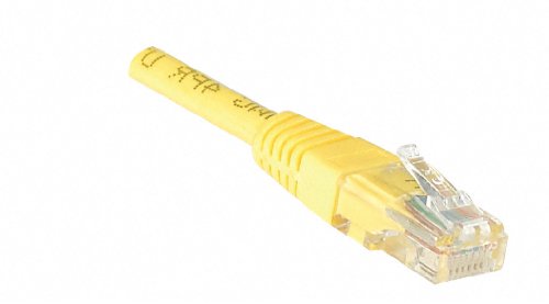 Cordon RJ45 catégorie 5e U/UTP jaune CCA - 0,5 m