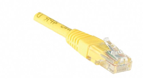 Cordon RJ45 catégorie 5e U/UTP jaune CCA - 1 m