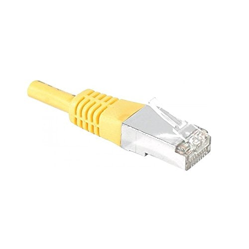 Cordon RJ45 catégorie 6 S/FTP jaune - 0,15 m