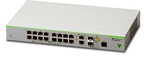 ALLIED 16x 10/100T ports 2x combo ports 100/1000X SFP or 10/100/1000T Copper Fixed AC power supply EU Power Cord