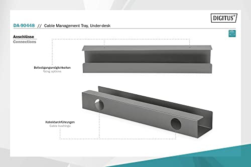 Digitus DA-90448 range-câbles Bureau Range-câble Noir 1 piece(s)