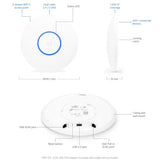 Ubiquiti Networks UAP-AC-PRO-5 point d'acces réseaux locaux sans fil 1300 Mbit/s Blanc (5-pack)