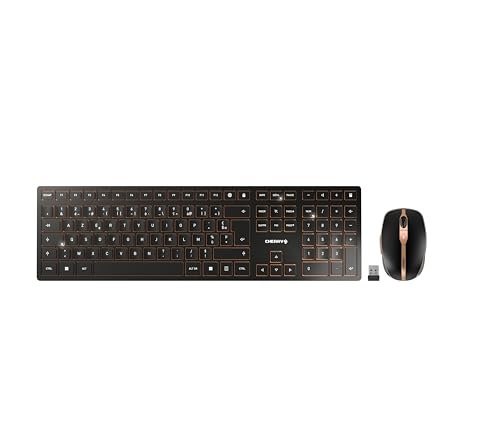 CHERRY Pack clavier & souris DW 9100 sans fil noir/bronze,