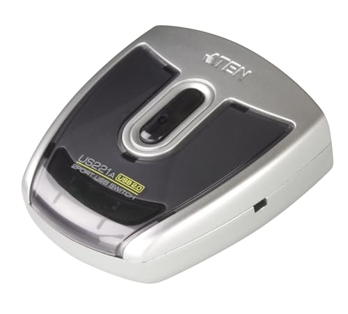 Aten US221A-AT 2x1 USB2.0 Partage de Périphériques Commutateur