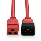 LINDY 1m IEC C19 to C20 Extension Cable Red