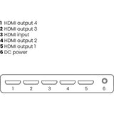 MARMITEK SPLIT 614 SPLITTER HDMI 4K 1:4