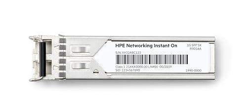 HPE Networking Instant On Module transmetteur transceiver SFP mini GBIC 1GbE 1000Base SX LC multi mode jusquà 500 m