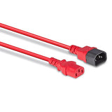 LINDY 0.5m IEC Extension Lead Red