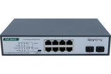 DEXLAN SWITCH 8 ports Gigabit dont 4 PoE+ 30W et 2 PoE++ 90W & 2 SFP 100/1G