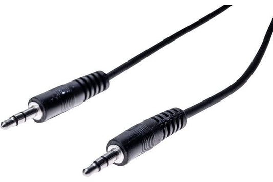 Cordon stéreo jack 3.5 mm noir - 20 m