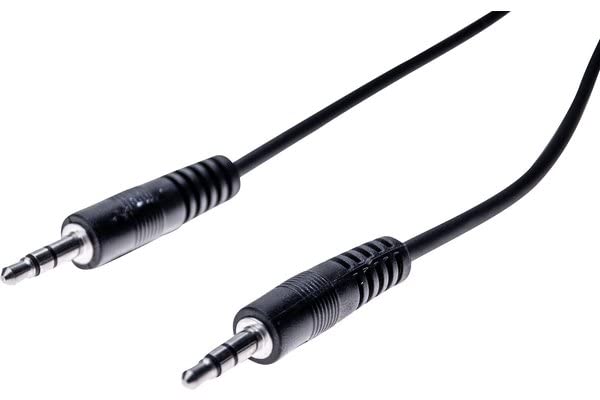 Cordon stéreo jack 3.5 mm noir - 10 m