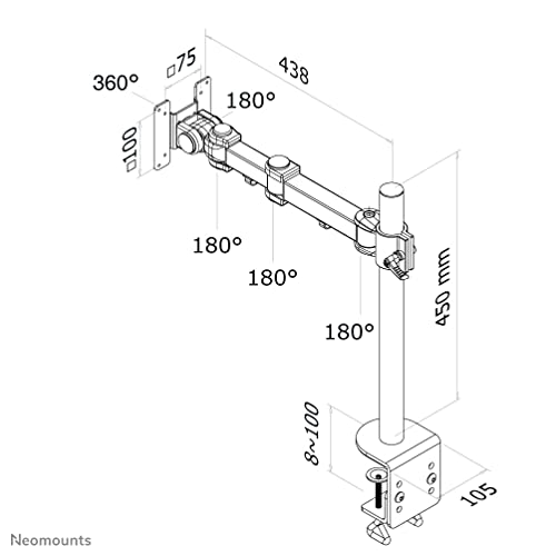 NEOMOUNTS FPMA-D960 Support décran à fixer 10-30p