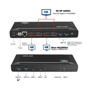 2 SCREEN DOCKING STATION USB-A+USB-C