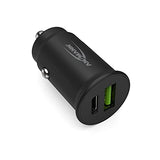 CHARGEUR ALLUME-CIGARE 1 PORT USB Type-A QC + 1 PORT USB Type-C PD