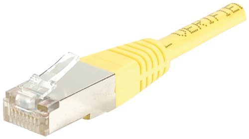 Cordon RJ45 catégorie 6 F/UTP jaune - 50 m