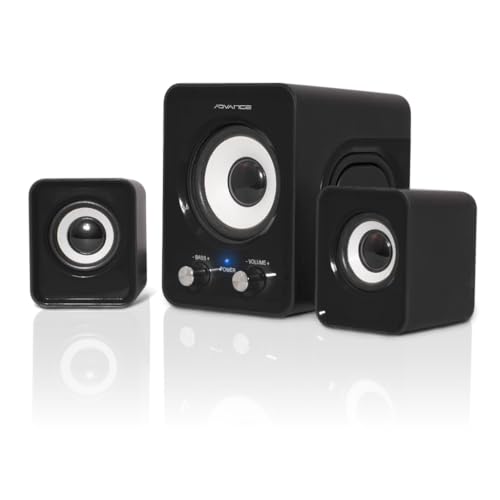 Mini Enceintes Stéréo 2.1 6W Jack 3.5 mm noir
