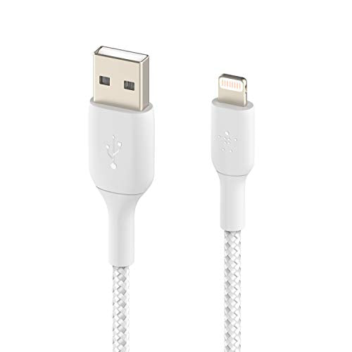 BELKIN BOOST CHARGE USB-A to Lightning Cable Braided 0.15M White
