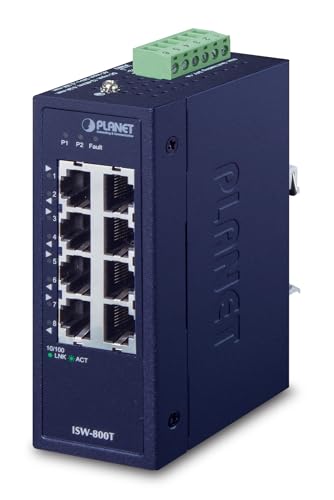 PLANET ISW-800T commutateur réseau Non-géré L2 Fast Ethernet (10/100) Bleu