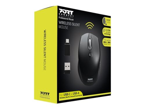 PORT DESIGNS Mouse Office Pro Silent Wired - White