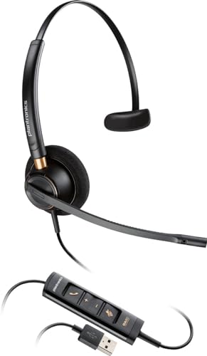 POLY EncorePro HW545 Casque Micro USB-A Monaural triple fixation