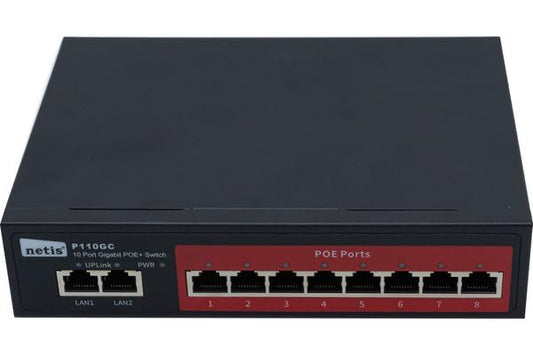 STONET P110GC Switch 10p Gigabit dont 8 PoE+ 120W