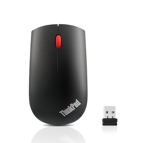 Lenovo ThinkPad Essential Wireless Mouse - Souris - laser - 3 boutons - sans fil - 2.4 GHz - récepteur sans fil USB - ThinkRed