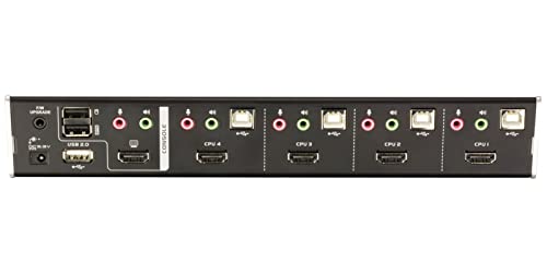 ATEN CS1794-AT-G commutateur écran, clavier et souris Noir