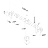 NEOMOUNTS FPMA-D960DG Support décran à fixer 10-27p