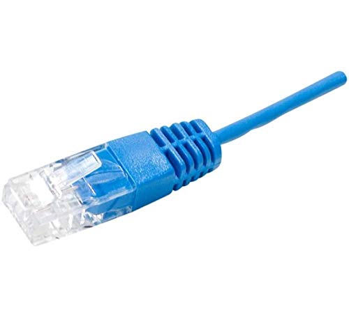 Cordon téléphonique RJ45 / RJ45 UTP 1 paire 4/5 bleu - 0,50 m