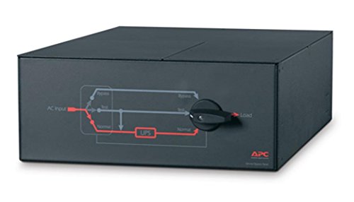 APC Service Bypass Panel Bypass switch rack-mountable AC 230V output connectors 10 Black