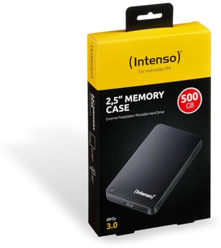 INTENSO DD ext reconditionné 2.5" Memory Case USB 3.0 - 500 Go Noir