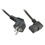 LINDY 5m IEC Mains lead angled Schuko - angled IEC 320 C13