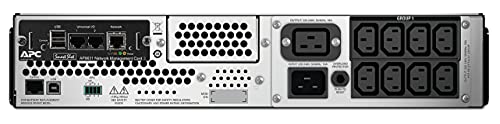 APC Smart-UPS 3000VA LCD RM UPS Rack AC 230V 2700Watt 3000VA Ethernet RS-232 USB oc 9 2U BK with APC UPS Network Management Card
