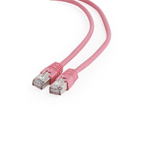 Cordon RJ45 catégorie 6 S/FTP rose - 0,15 m