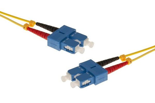 Jarretière optique duplex HD mono OS2 9/125 SC-UPC/SC-UPC jaune - 5 m