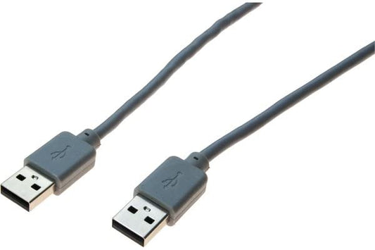 Cordon USB 2.0 type A / A gris - 3,0 m