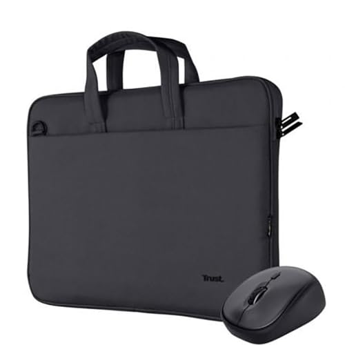 TRUST Bundle sacoche BOLOGNA 16p + souris sans fil YVI+ - Black