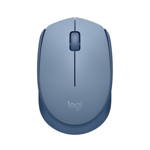 LOGITECH M171 Mouse right and left-handed wireless 2.4 GHz USB wireless receiver black blue