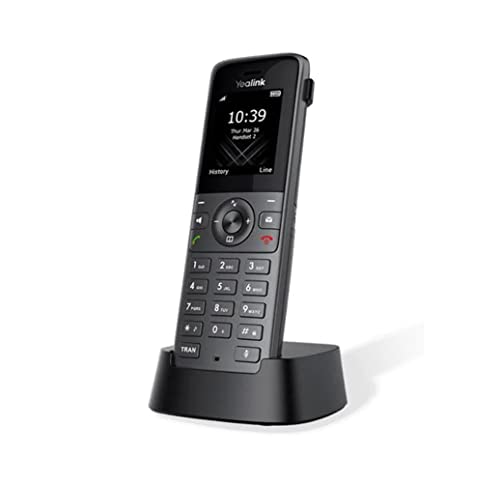 Yealink 1302021 W73H Téléphone mobile IP sans fil Noir 2 lignes 50m de portée intérieure