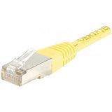 Cordon RJ45 catégorie 5e F/UTP jaune CCA - 0,15 m