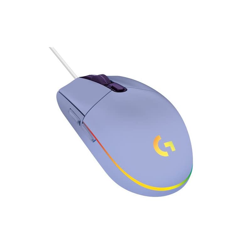 LOGITECH Gaming Mouse G203 LIGHTSYNC Mouse optical 6 buttons wired USB lilac for Komplett Epic Gaming PC a125
