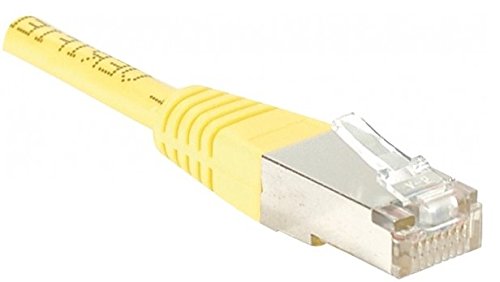 Cordon RJ45 catégorie 6A F/UTP jaune - 5 m