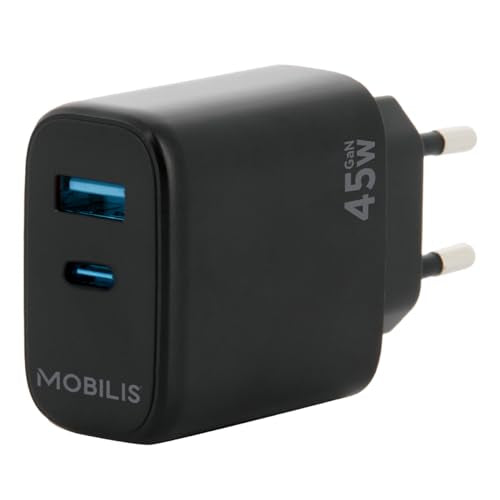 Wall Charger 45W 1 USB A+1 USB C GaN
