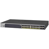 NETGEAR GS728TPP Switch Niv.2 24 ports Gigabit PoE+ 483W + 4SFP