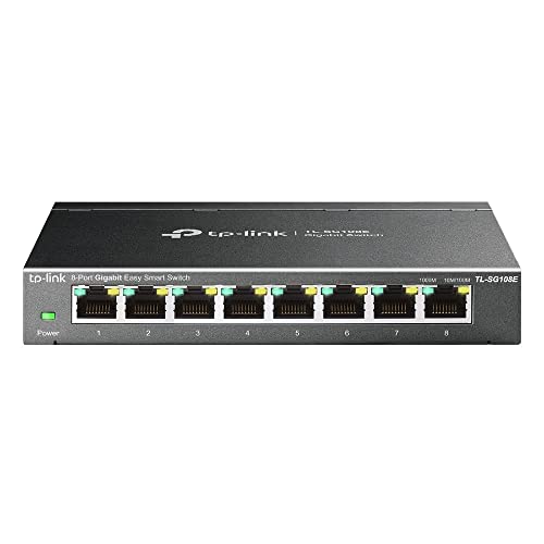 Tp-link TL-SG108E switch metal 8 ports Gigabit IGMP+Vlan+QoS
