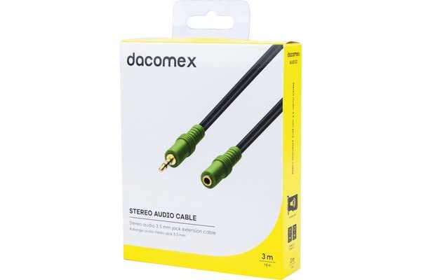 DACOMEX Rallonge audio stéréo jack 3.5 mm - 3 m